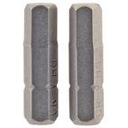 Draper 63998 6mm 1/4" Hex Hexagonal Insert Bit 25mm Long x 2 additional 1