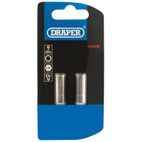 Draper 63998 6mm 1/4" Hex Hexagonal Insert Bit 25mm Long x 2 additional 2