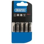 Draper 64011 6mm 1/4" Hex Plain Slot Insert Bit 25mm Long x 5 additional 2
