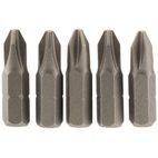 Draper 64018 No.2 1/4" Hex Cross Slot Insert Bit 25mm Long x 5 additional 1