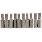 Draper 64027 4.5mm 1/4" Hex Plain Slot Insert Bit 25mm Long x 10 additional 1