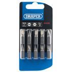Draper 64028 5.5mm 1/4" Hex Plain Slot Insert Bit 25mm Long x 10 additional 2