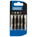 Draper 64046 8mm 1/4" Hex Plain Slot Insert Bit 25mm Long x 10 additional 2