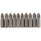 Draper 64048 No.2 1/4" Hex PZ Type Insert Bit 25mm Long x 10 additional 1
