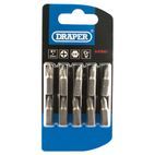 Draper 64060 No.1 1/4" Hex Cross Slot Insert Bit 25mm Long x 10 additional 2