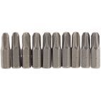 Draper 64087 No.3 1/4" Hex Cross Slot Insert Bit 25mm Long x 10 additional 1