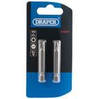 Draper 64229 No.3 1/4" Hex PZ Type Insert Bit 50mm Long x 2 additional 2