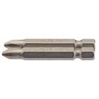 Draper 64237 No.2 1/4" Hex Cross Slot Insert Bit 50mm Long x 2 additional 1