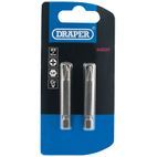 Draper 64237 No.2 1/4" Hex Cross Slot Insert Bit 50mm Long x 2 additional 2