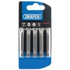 Draper 64276 6.5mm 1/4" Hex Plain Slot Insert Bit 50mm Long x 5 additional 2