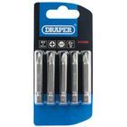 Draper 64288 No.2 1/4" Hex Cross Slot Insert Bit 50mm Long x 5 additional 2