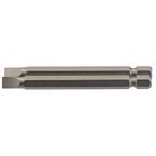 Draper 64308 6mm 1/4" Hex Plain Slot Insert Bit 75mm Long x 2 additional 1