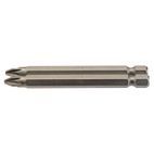 Draper 64312 No.2 1/4" Hex PZ Type Insert Bit 75mm Long x 2 additional 1