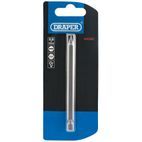 Draper 64345 5.5mm 1/4" Hex Plain Slot Insert Bit 100mm Long x 1 additional 2