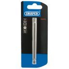 Draper 64374 5mm 1/4" Hex Hexagonal Insert Bit 100mm Long x 1 additional 2