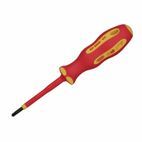 Draper 64489 Ergo Plus&amp;#174; VDE No.1 x 80mm PZ/SL Screwdriver additional 2