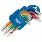 Draper 66135 Metric Coloured Short Arm TX-STAR&amp;#174; Key Set (9 Piece) additional 2
