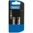Draper 66338 T6 1/4" Hex TX-STAR&amp;#174; Insert Bit 25mm Long x 2 additional 2