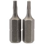 Draper 66426 T8 1/4" Hex TX-STAR&amp;#174; Insert Bit 25mm Long x 2 additional 1