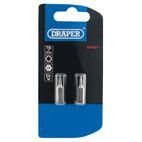 Draper 66427 T9 1/4" Hex TX-STAR&amp;#174; Insert Bit 25mm Long x 2 additional 2