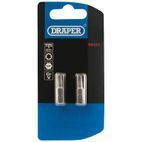 Draper 66431 T25 1/4" Hex TX-STAR&amp;#174; Insert Bit 25mm Long x 2 additional 2
