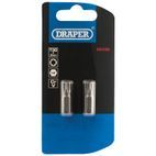 Draper 66435 T30 1/4" Hex TX-STAR&amp;#174; Insert Bit 25mm Long x 2 additional 2