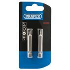 Draper 66483 T7 1/4" Hex TX-STAR&amp;#174; Insert Bit 50mm Long x 2 additional 2