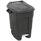 Sealey BM100P Refuse/Wheelie Bin with Foot Pedal 100ltr - Black additional 1