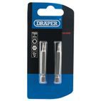 Draper 66488 T20 1/4" Hex TX-STAR&amp;#174; Insert Bit 50mm Long x 2 additional 2