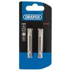 Draper 66490 T27 1/4" Hex TX-STAR&amp;#174; Insert Bit 50mm Long x 2 additional 2