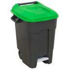 Sealey BM100PG Refuse/Wheelie Bin with Foot Pedal 100ltr - Green additional 1