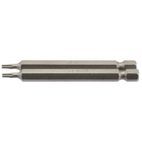 Draper 66830 T8 1/4" Hex TX-STAR&amp;#174; Insert Bit 75mm Long x 2 additional 1