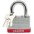 Draper 68807 65mm Laminated Steel Padlock additional 1
