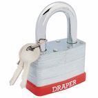 Draper 68807 65mm Laminated Steel Padlock additional 2