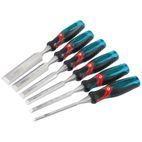 Draper 70419 140mm Soft Grip 'Pound Thru' Bevel Edge Wood Chisel Set (6 Piece) additional 1
