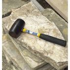 Draper 72020 Rubber Mallet with Fibreglass Shaft (680g - 24oz) additional 5