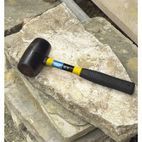 Draper 72020 Rubber Mallet with Fibreglass Shaft (680g - 24oz) additional 3