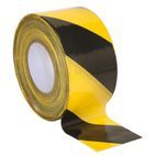 Sealey BTBY Hazard Warning Barrier Tape 80mm x 100m Black/Yellow Non-Adhesive additional 1