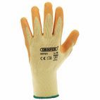 Draper 82721 Orange Heavy Duty Latex Coated Work Gloves - Large additional 2