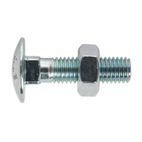Sealey CBN1040 Coach Bolt &amp; Nut M10 x 40mm Zinc DIN 603 Pack of 50 additional 2