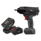 Sealey CP20VPIWKIT Brushless Impact Wrench Kit 1/2"Sq Drive 700Nm 20V - 2 Batteries additional 1