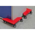 Sealey CM4 Corner Transport Dollies Set of 4 150kg Capacity additional 4
