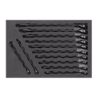 Sealey AK63263B Combination Spanner Set 12pc Metric - Black Series additional 4