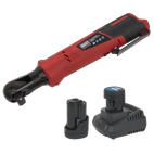 Sealey CP1209KIT Cordless Ratchet Wrench 1/2"Sq Drive 12V Lithium-ion - 2 Batteries additional 1