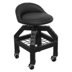 Sealey SCR03B Creeper Stool Pneumatic with Adjustable Height Swivel Seat &amp; Back Rest additional 1