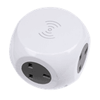 Sealey EL144WC Extension Cable Cube 1.4m 3 x 230V + 3 x USB Sockets &amp; Wireless Charging Pad additional 5
