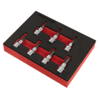 Sealey AK6246 Hex Socket Bit Set 7pc 3/8"Sq Drive - Imperial additional 2