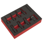 Sealey AK5620 Impact Hex Socket Bit Set 8pc 3/8"Sq Drive additional 1