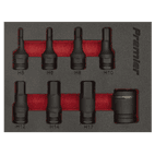 Sealey AK5620 Impact Hex Socket Bit Set 8pc 3/8"Sq Drive additional 3