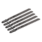 Sealey SJBT101B Jigsaw Blade Hard Wood 100mm 10tpi - Pack of 5 additional 1